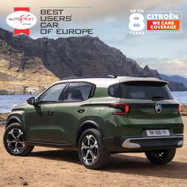 New ë-C3 Aircross in a forest