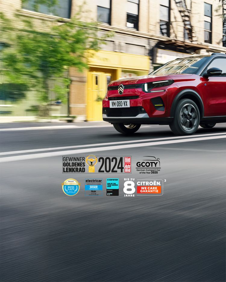 2 neue ë-C3 fahren durch die Stadt