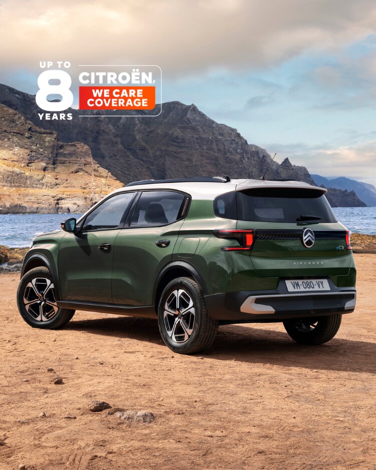 New ë-C3 Aircross in a forest