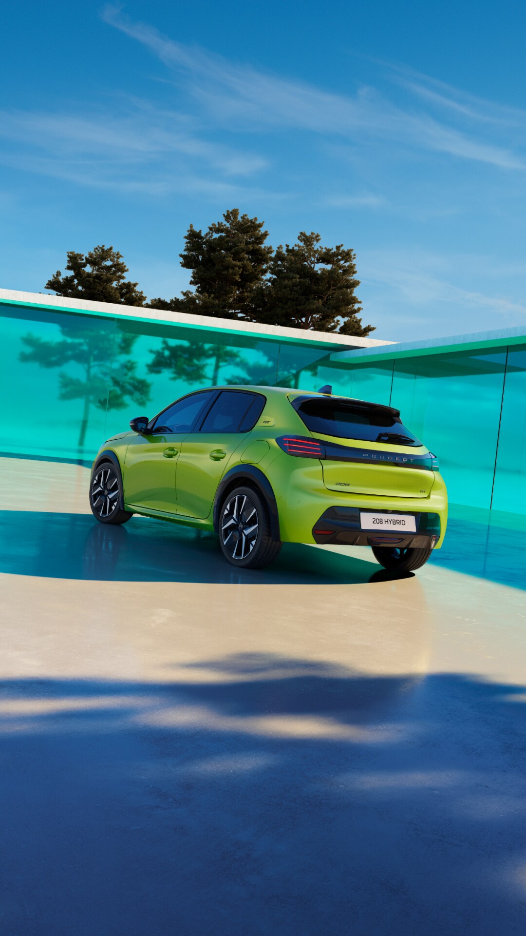 PEUGEOT 208 Hybrid rear view