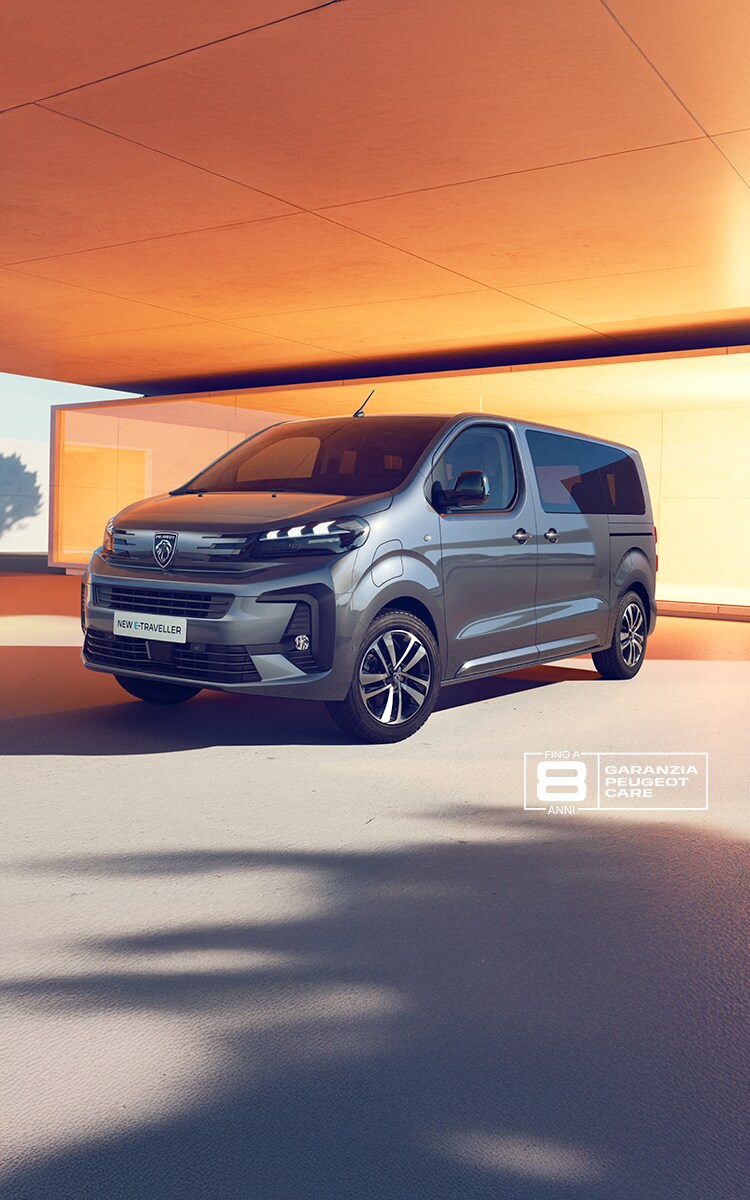 New PEUGEOT E-TRAVELLER front view